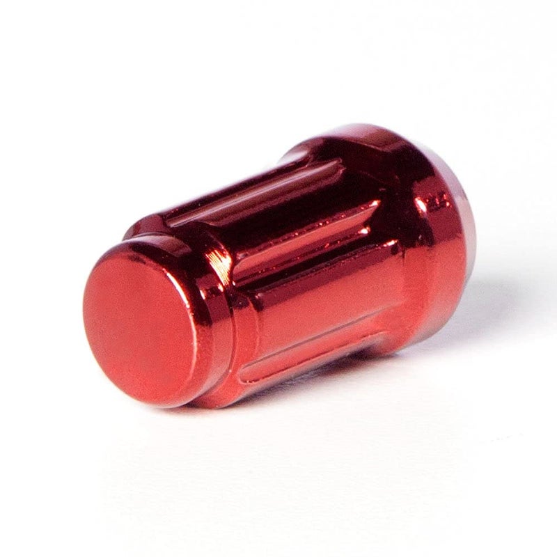 Circuit Performance Spline Drive Tuner Acorn Lug Nuts Red 12x1.5 Forged Steel (24pc + Tool) - Image 3
